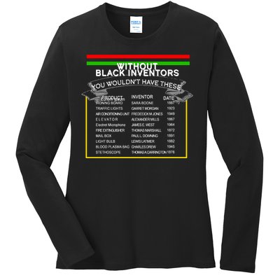 Black Inventors Black History Month Ladies Long Sleeve Shirt