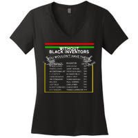 Black Inventors Black History Month Women's V-Neck T-Shirt