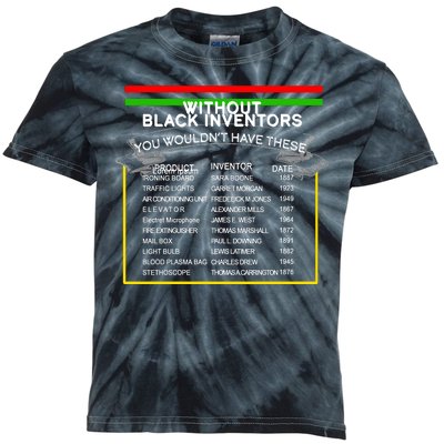 Black Inventors Black History Month Kids Tie-Dye T-Shirt