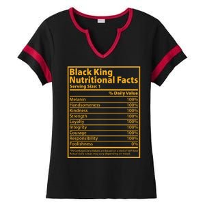 Black King Nutritional Facts Ladies Halftime Notch Neck Tee