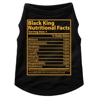 Black King Nutritional Facts Doggie Tank