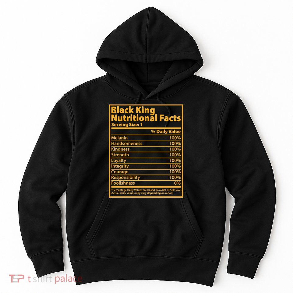 Black King Nutritional Facts Hoodie