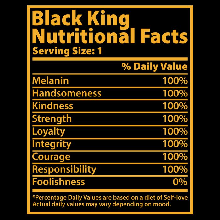 Black King Nutritional Facts Backpack