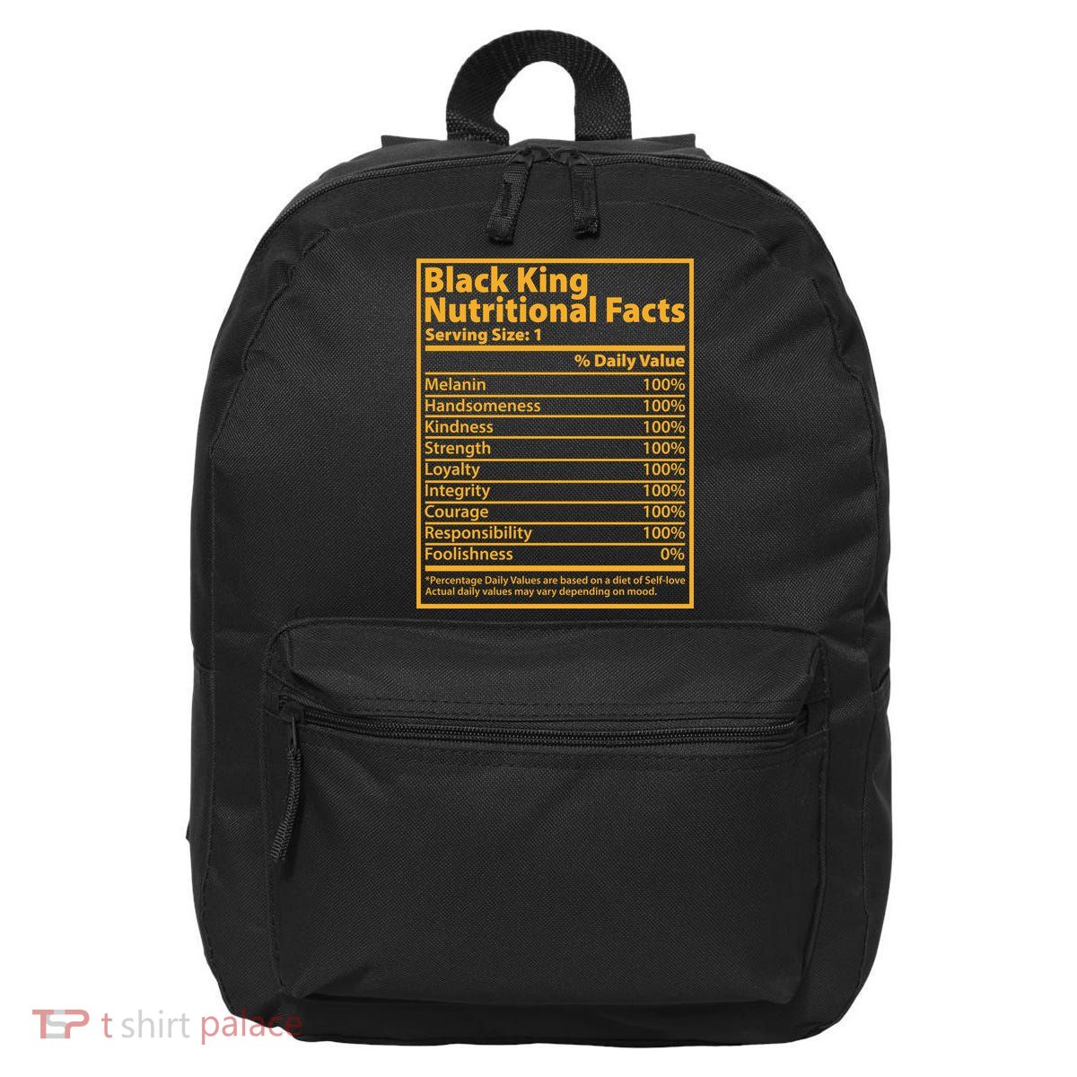 Black King Nutritional Facts 16 in Basic Backpack