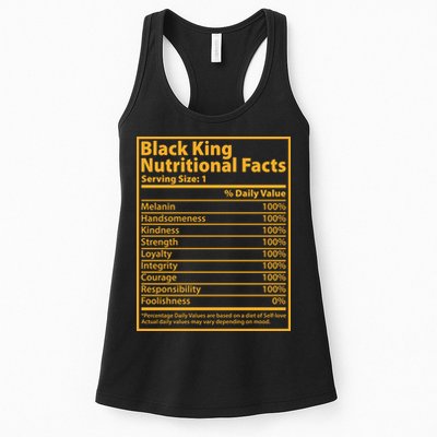 Black King Nutritional Facts Womens Tank Top