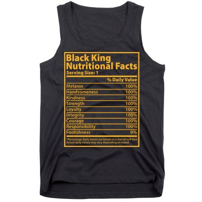 Black King Nutritional Facts Tank Top