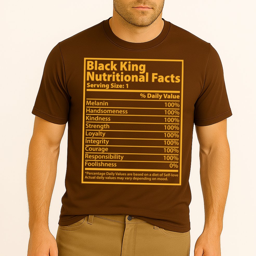 Black King Nutritional Facts Cooling Performance Crew T-Shirt