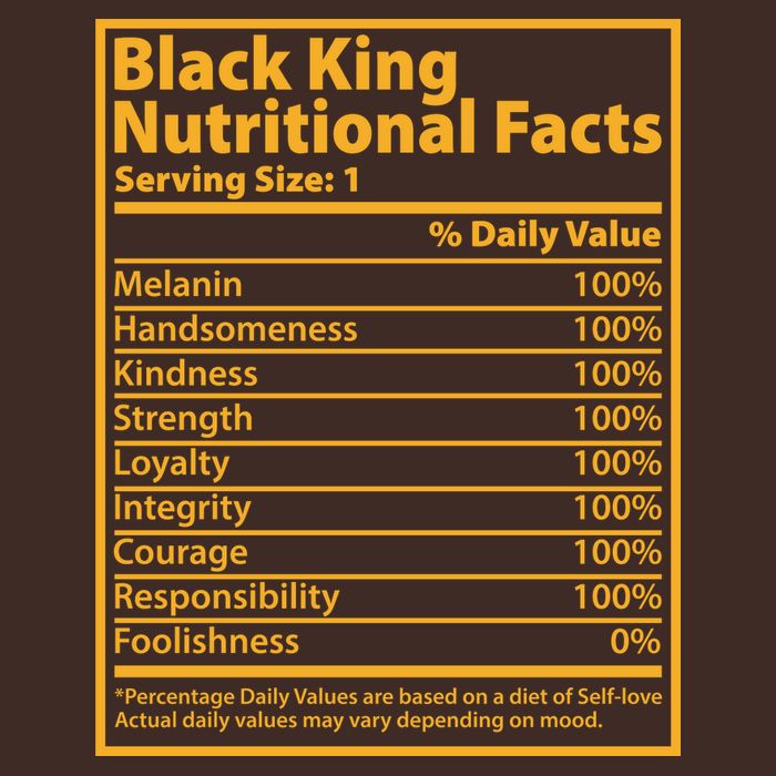 Black King Nutritional Facts Cooling Performance Crew T-Shirt