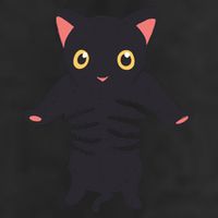 Black Kitty Being Held Cool Comfort Performance Bucket Hat
