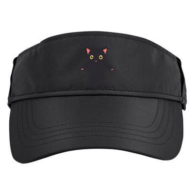Black Kitty Being Held Adult Drive Performance Visor