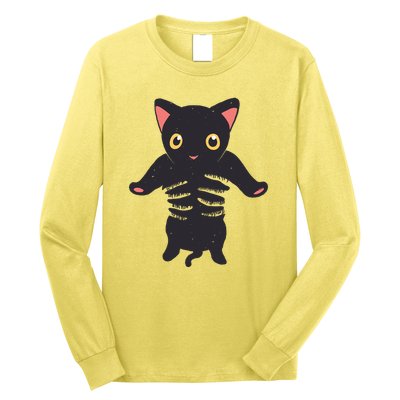 Black Kitty Being Held Long Sleeve Shirt