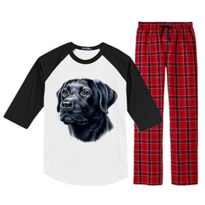 Black Lab Raglan Sleeve Pajama Set