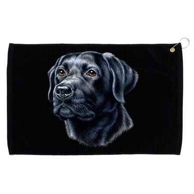 Black Lab Grommeted Golf Towel