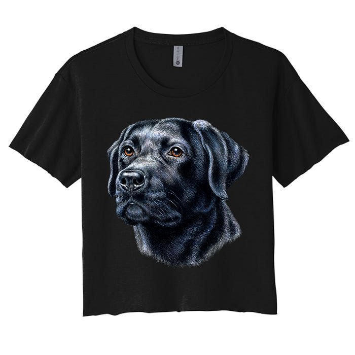 Black Lab Women's Crop Top Tee