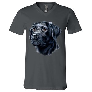 Black Lab V-Neck T-Shirt