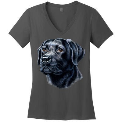 Black Lab Women's V-Neck T-Shirt