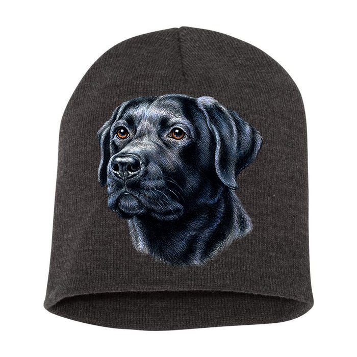 Black Lab Short Acrylic Beanie