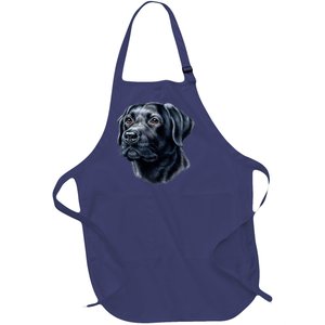 Black Lab Full-Length Apron With Pockets