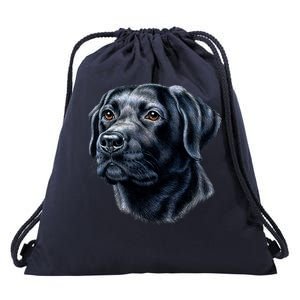 Black Lab Drawstring Bag