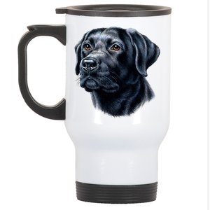 Black Lab Stainless Steel Travel Mug