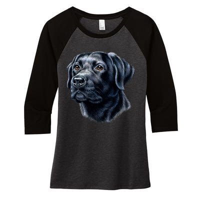 Black Lab Women's Tri-Blend 3/4-Sleeve Raglan Shirt