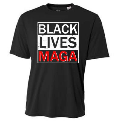 Black Lives MAGA Cooling Performance Crew T-Shirt