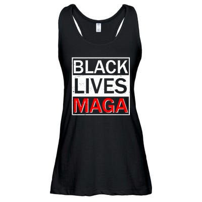 Black Lives MAGA Ladies Essential Flowy Tank