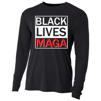 Black Lives MAGA Cooling Performance Long Sleeve Crew