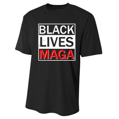 Black Lives MAGA Performance Sprint T-Shirt