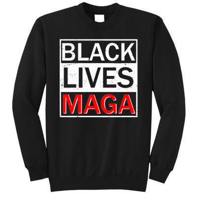 Black Lives MAGA Tall Sweatshirt