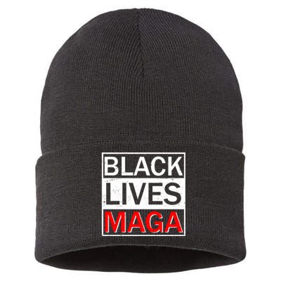 Black Lives MAGA Sustainable Knit Beanie