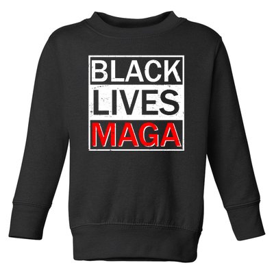 Black Lives MAGA Toddler Sweatshirt