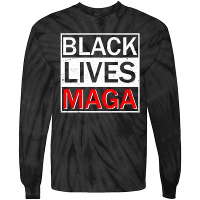 Black Lives MAGA Tie-Dye Long Sleeve Shirt