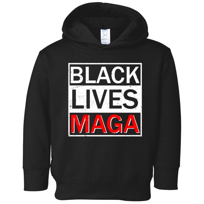 Black Lives MAGA Toddler Hoodie