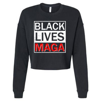 Black Lives MAGA Cropped Pullover Crew