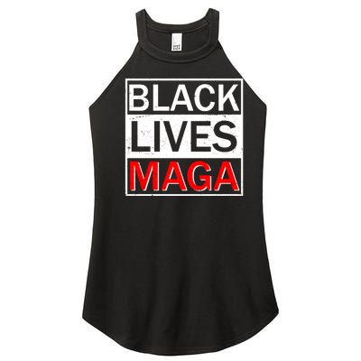 Black Lives MAGA Women’s Perfect Tri Rocker Tank