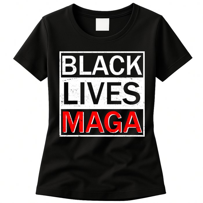Black Lives MAGA Womens T-Shirt