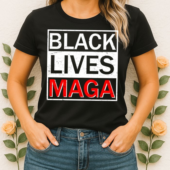 Black Lives MAGA Womens T-Shirt