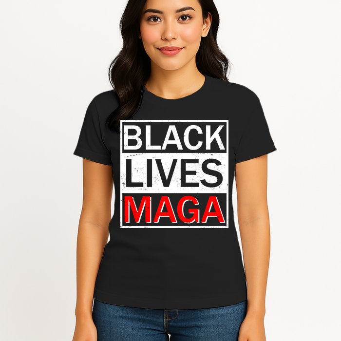 Black Lives MAGA Womens T-Shirt