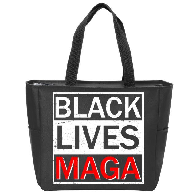 Black Lives MAGA Zip Tote Bag