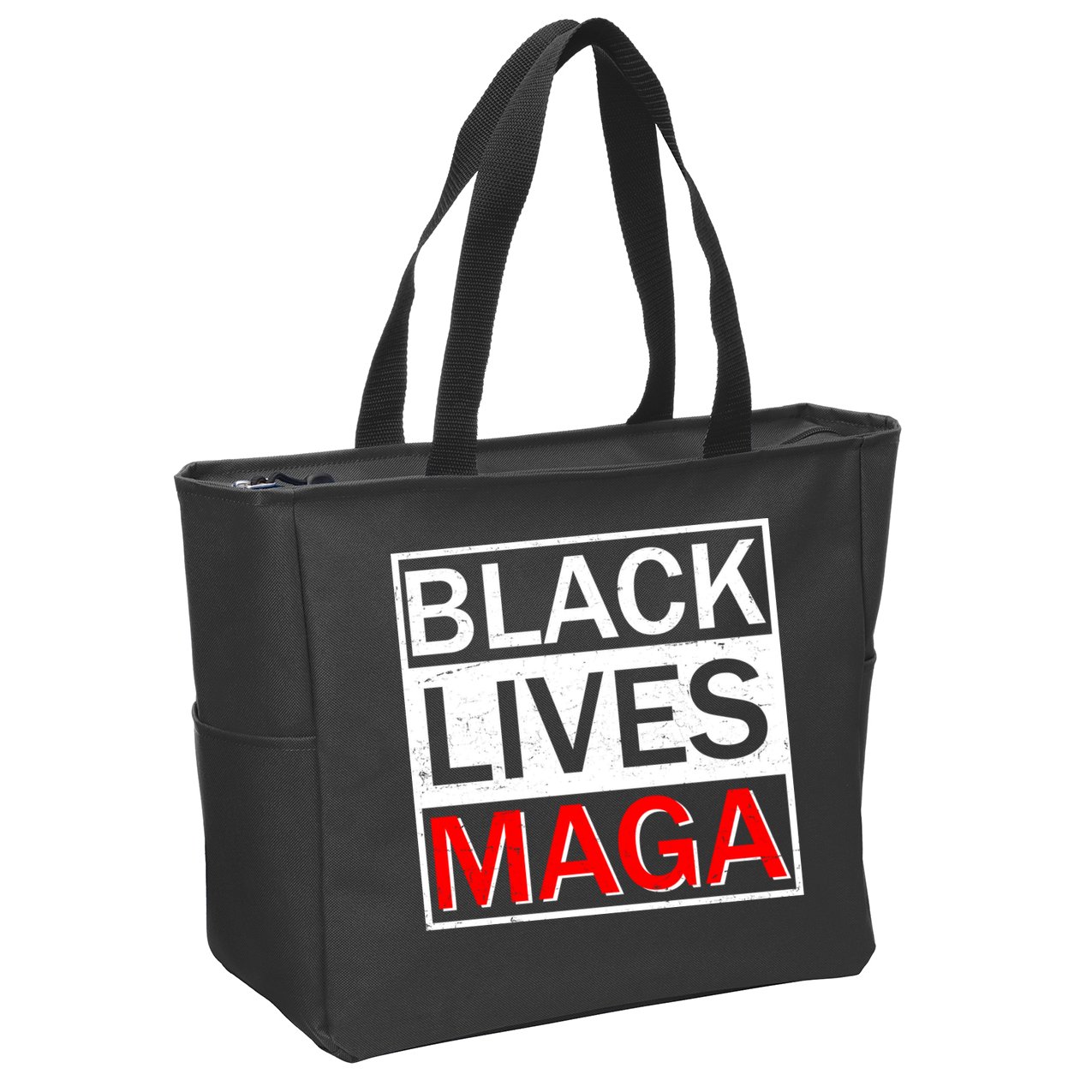 Black Lives MAGA Zip Tote Bag