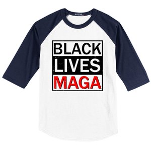 Black Lives MAGA Baseball Sleeve Shirt