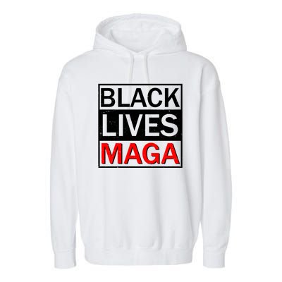 Black Lives MAGA Garment-Dyed Fleece Hoodie