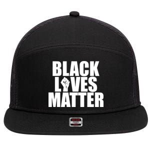 Black Lives Matter 7 Panel Mesh Trucker Snapback Hat