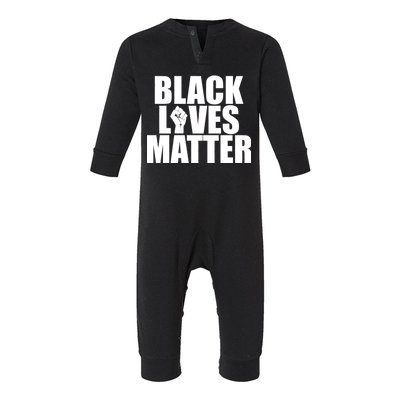 Black Lives Matter Infant Fleece One Piece