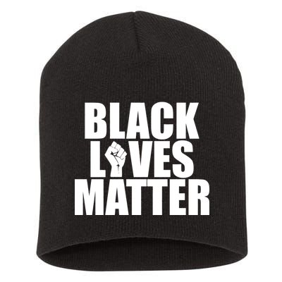 Black Lives Matter Short Acrylic Beanie