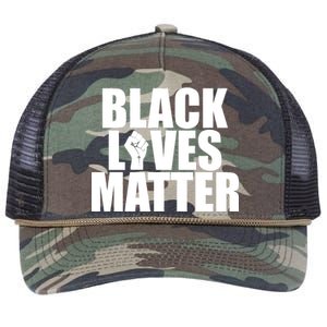 Black Lives Matter Retro Rope Trucker Hat Cap