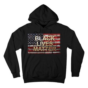 Black Lives Matter Abstract United States Flag Hoodie