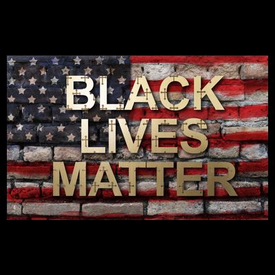 Black Lives Matter Abstract United States Flag T-Shirt