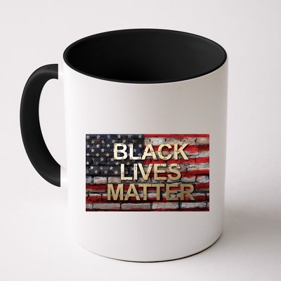 Black Lives Matter Abstract United States Flag Mug